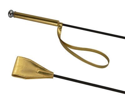 Стек с деревянной ручкой золото 62 см