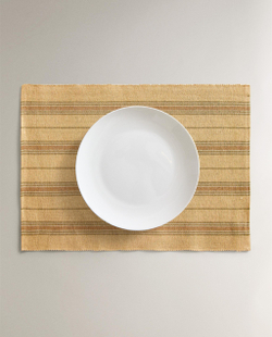 Zara Home сервировочная салфетка из хлопка, узор в полоску, 50 35 см (комплект 2 шт.) · 7241/023