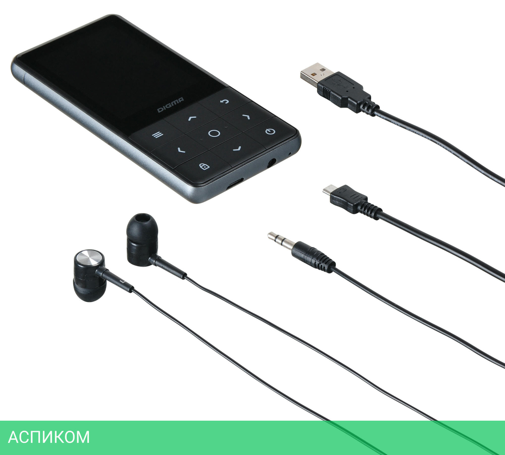 Цифровой плеер Digma Y4 BT 16Gb черный