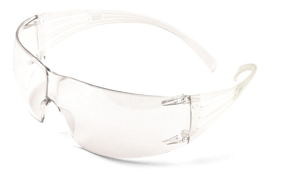 Очки открытые защитные, 3M™ SecureFit™ 201 SF201AF-EU цвет линзпрозрачный, с покрытием AS/AF против