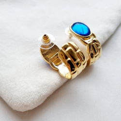 Серьги Trifari синий люцит