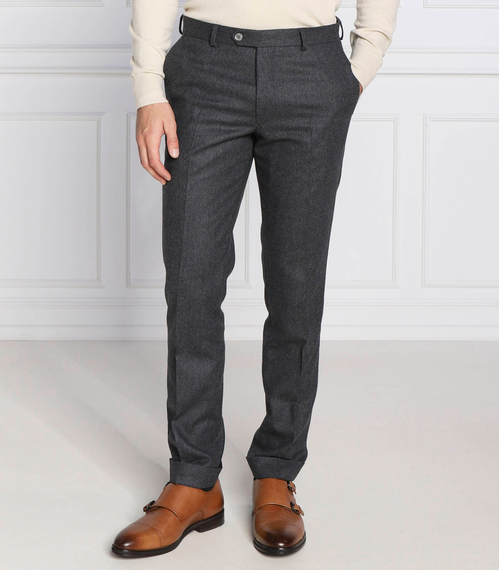 хлопчатобумажные штаны denz turn up Oscar Jacobson - графитовый(53905385)