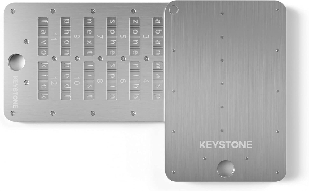 KEYSTONE Crypto Seed Storage (Keystone Tablet Plus) Металлический капсула для резервного копирования сид-фразы криптокошелька