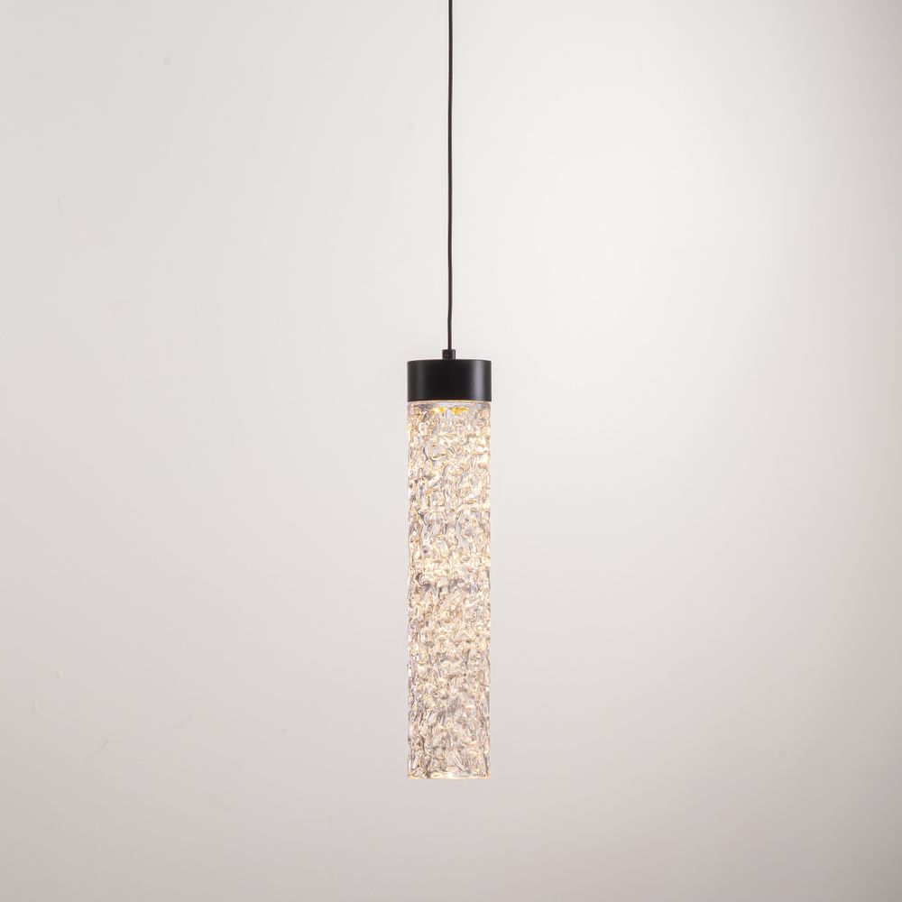 Подвесной светильник MD24030028-1A matt black/clear