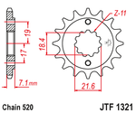 Звезда ведущая JTF1321.14, JT