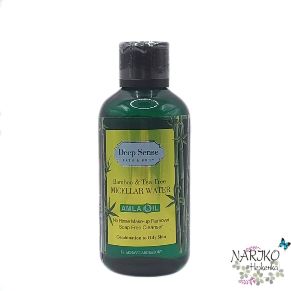 Органическая мицеллярная вода Бамбук и Чайное дерево DEEP SENSE, 150 мл. 002899