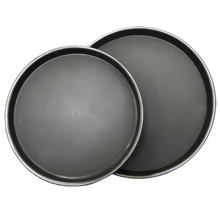 Поднос черный пласт. прорезин. D=36  "P.L.-Bar Ware" 90001057