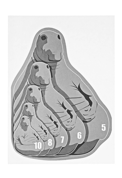 Мишень "Ждун" А3