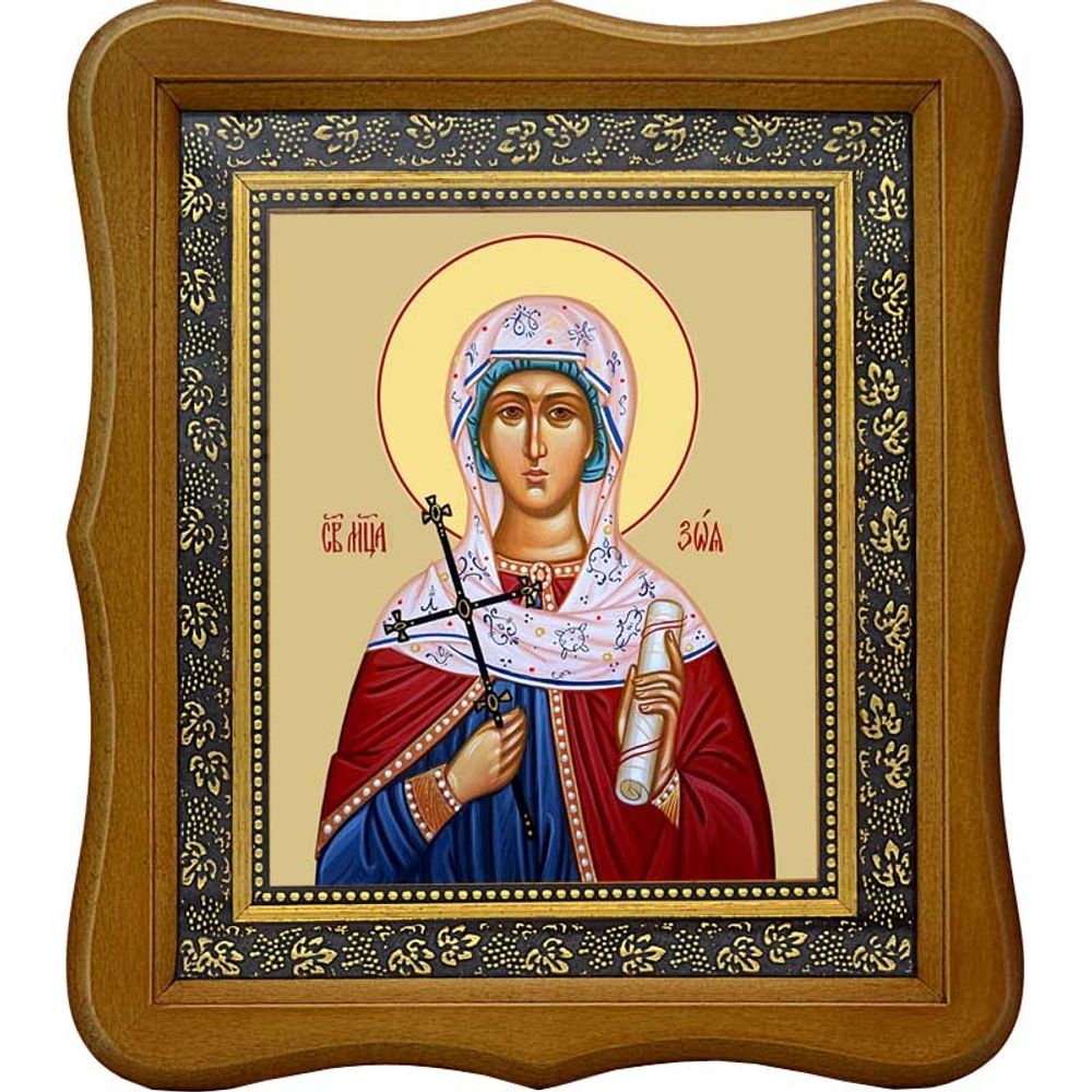 Зоя Атталийская (Памфилийская) мученица. Икона на холсте.