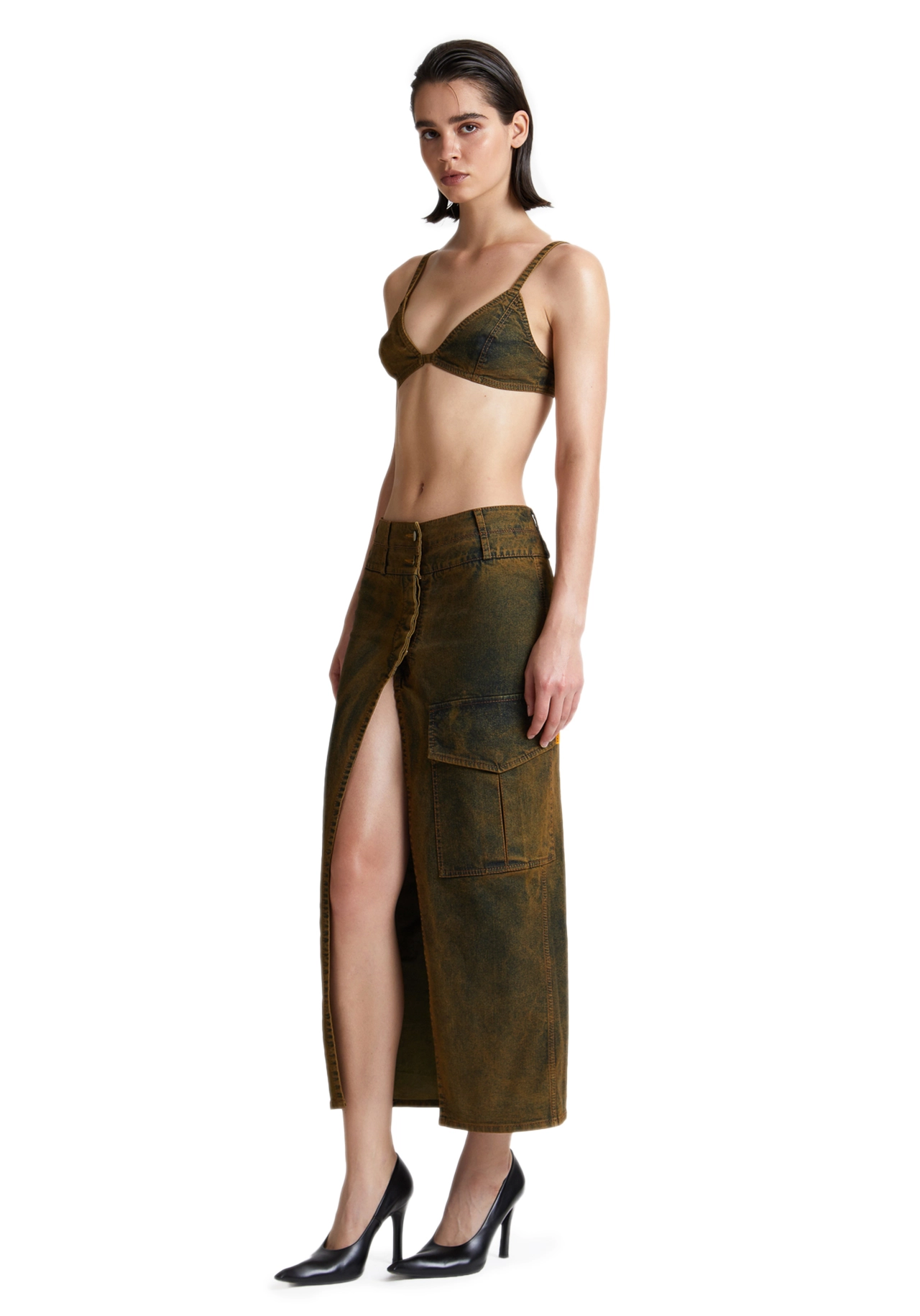 Юбка макси из денима "RUSTY"