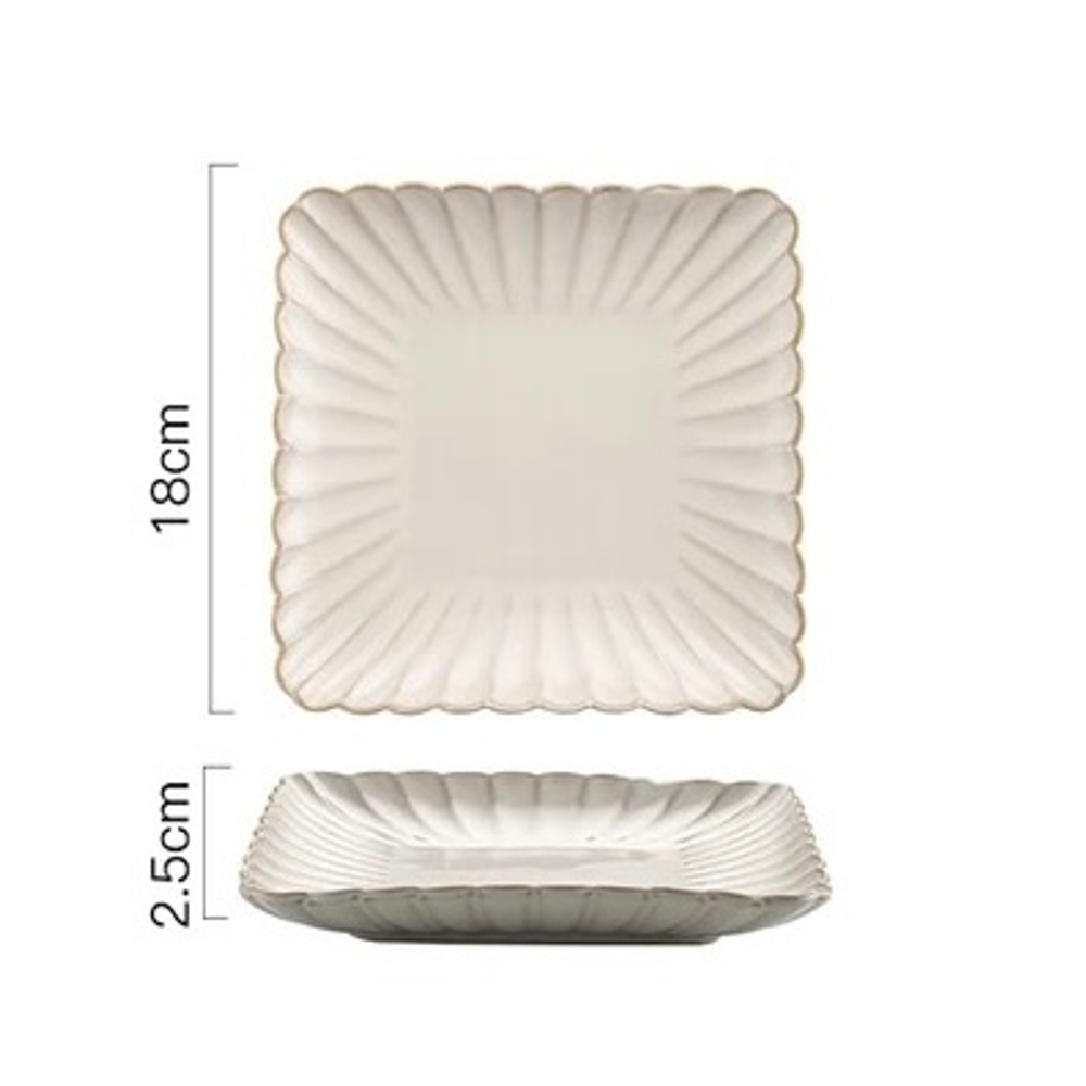 Блюдо сервировочное Pearly 18 см фарфор