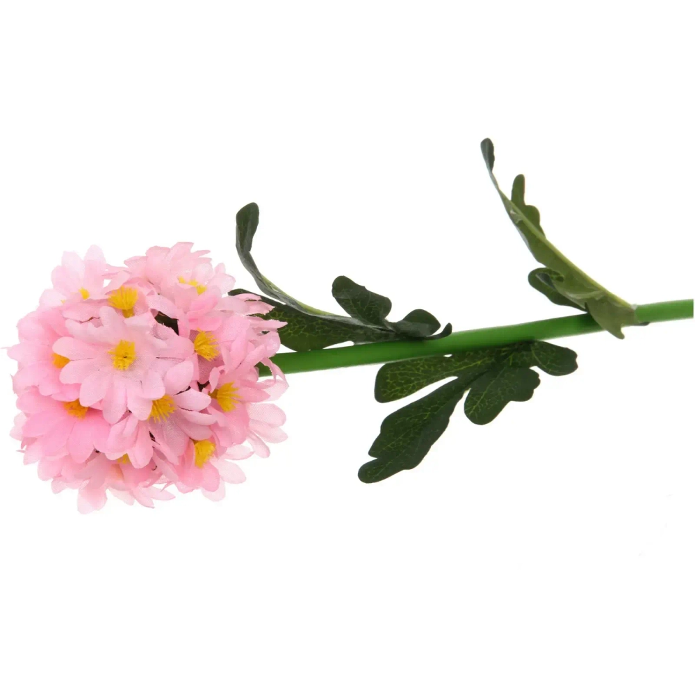 Светильник на солн.батарее (фигура на спице с подсветкой) «Гортензия» 73 см, Розовый (свечение тепл.белый)