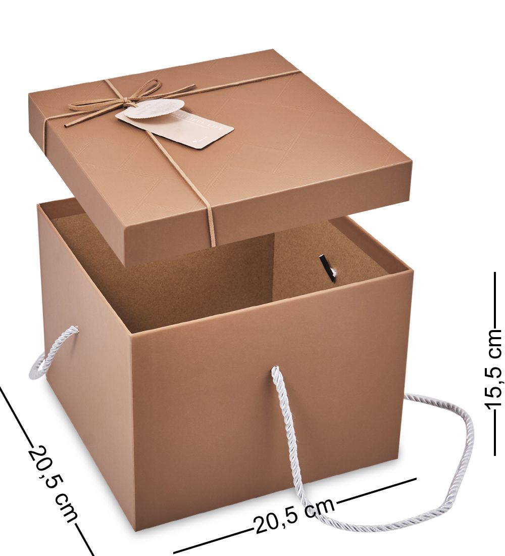 WF-196-B Набор коробок из 3 шт, коричневый