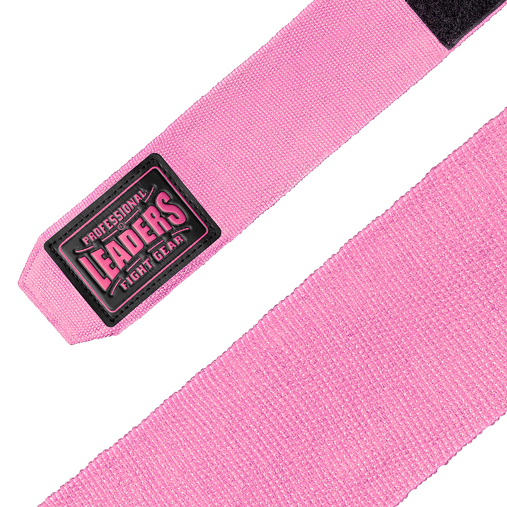 Бинты боксерские Leaders PRO розовые 4.5 м.
