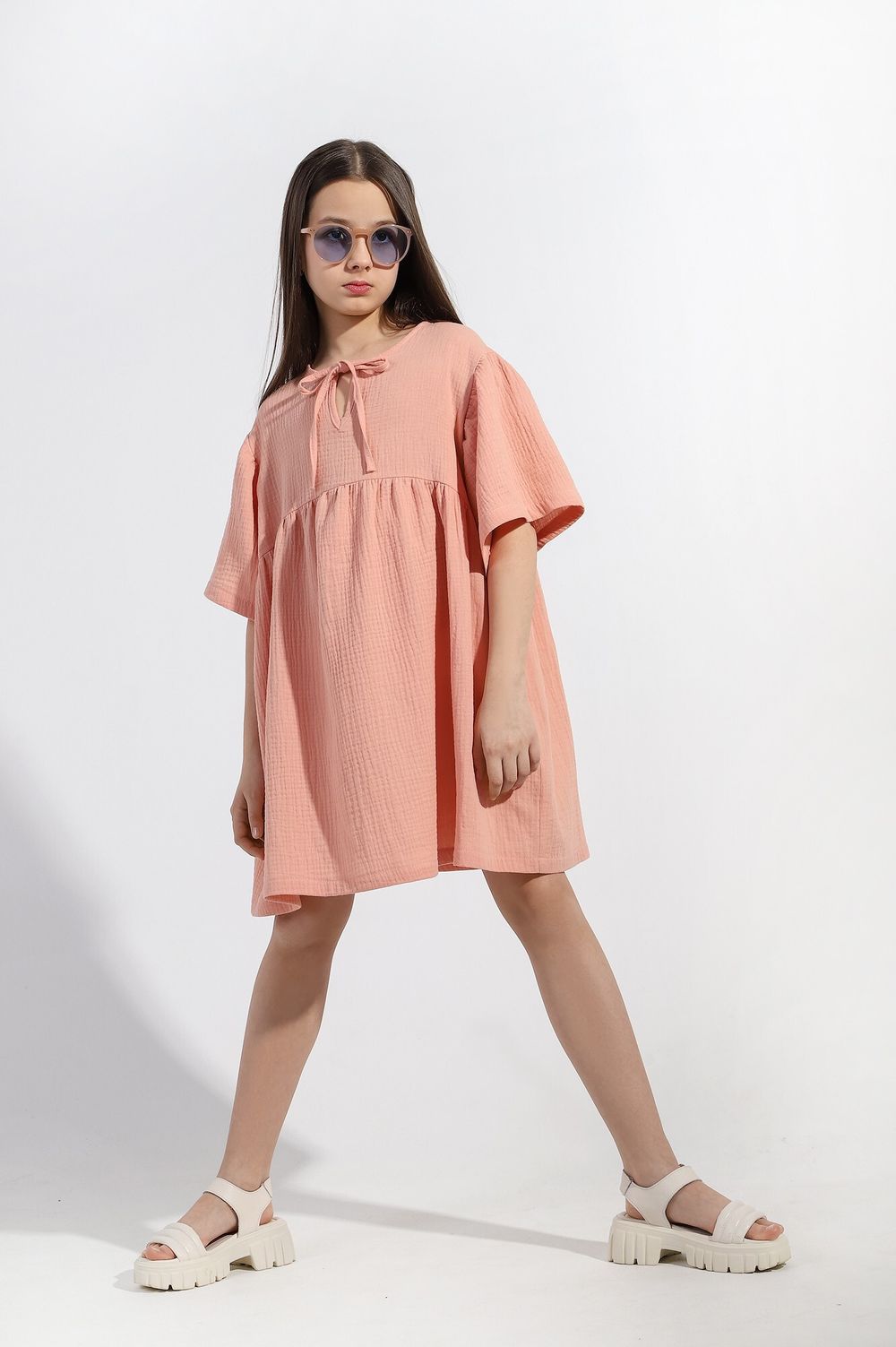 Туника для девочки Баунти-1 Виотекс ПУДРОВЫЙ