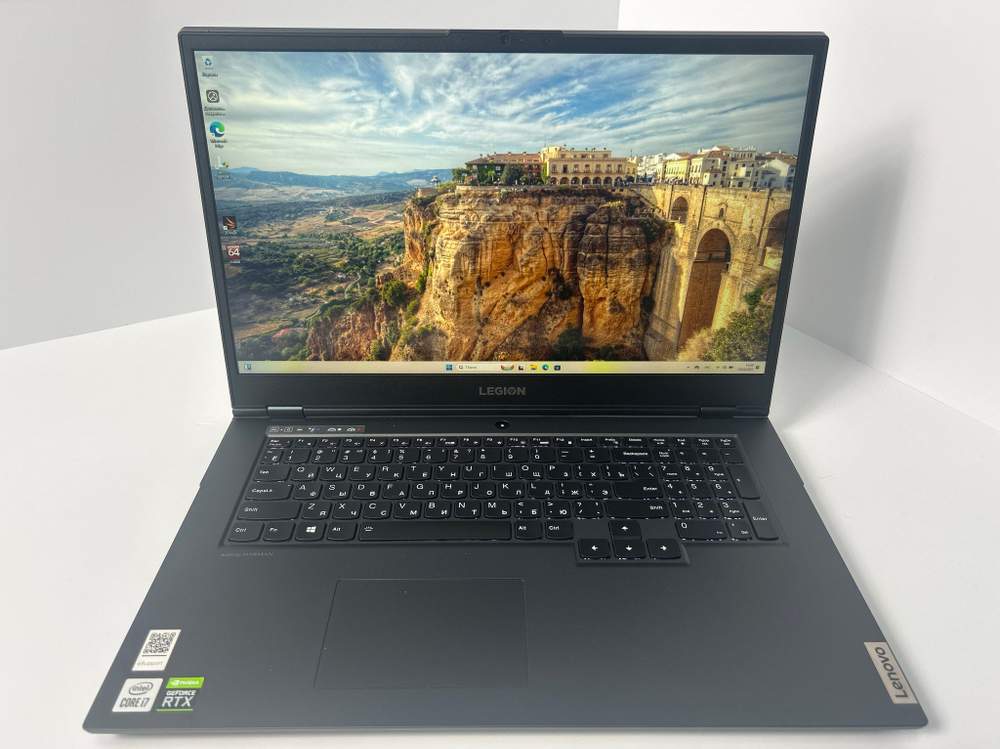 Ноутбук Lenovo Legion 5-17IMH05H (81Y800A6RK) 17,3"/Intel Core i7 10750H/RAM 16GB/SSD 512GB/GeForce RTX 2060/1920x1080/IPS 144Hz/DOS/Подсветка кл-ры LED/Черный. Состояние: C1