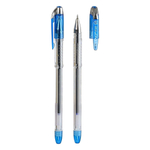 Ручка шариковая, масляная, Piano, синие чернила, прозрачный корпус, 12 шт