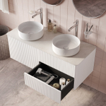 Тумба подвесная IDDIS Aiger, со столешницей, 120 см, белый, AIG12W0i95K