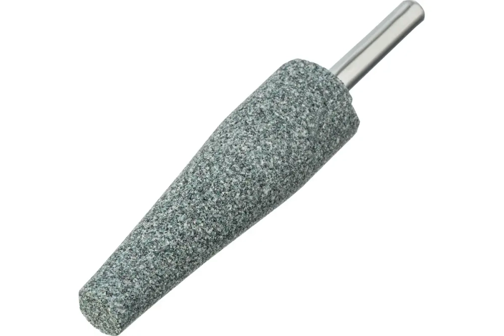 Шарошка абразивная, конус удлиненный, для дрели (ПШМ), 19x60 мм, хвостовик d6 мм, 63с Denzel 76022