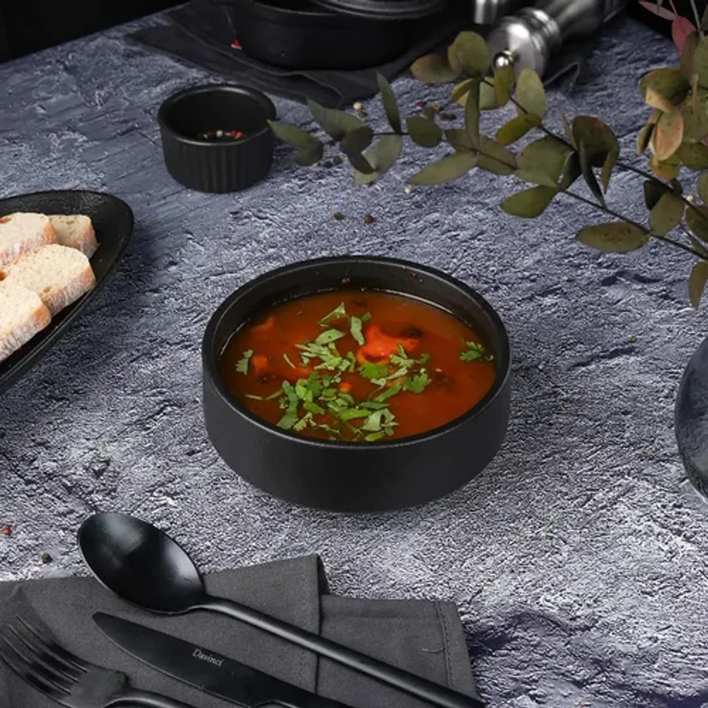 Салатник 500 мл d 15 см h5,5 см Smooth Black Raw Stellar P.L. Proff Cuisine [6]