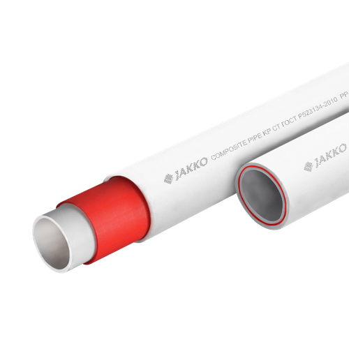 Jakko Труба полипропилен d20 армированная стекловолокном L2,0м PN20 толщина 2,8мм