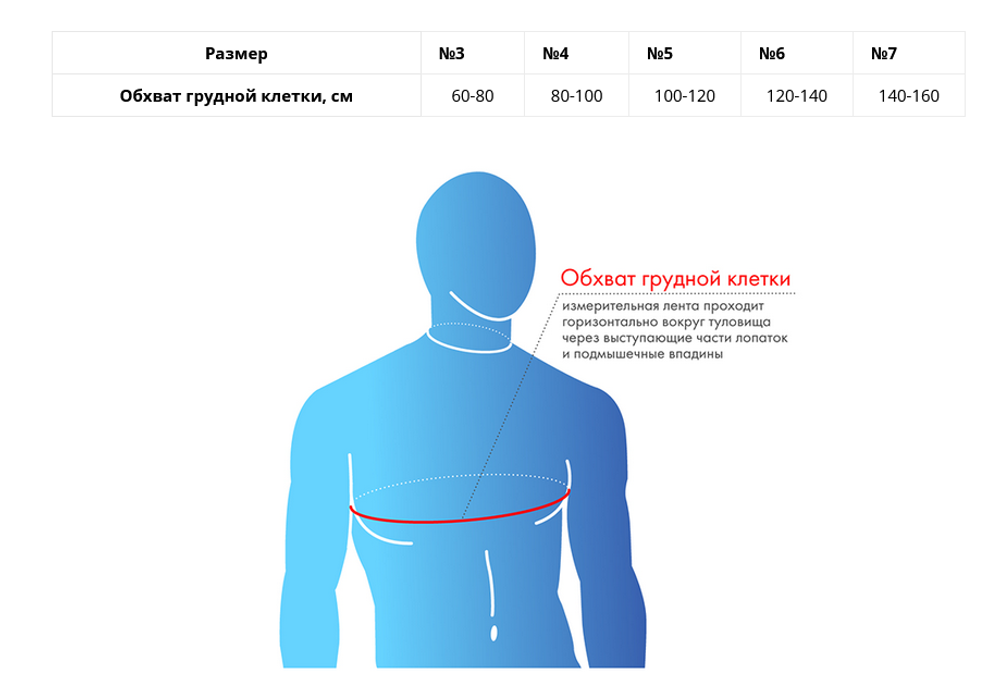Б-3335 Бандаж на грудную клетку ортопедический компрессионный