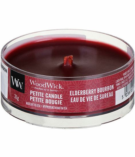 Бурбон из бузины, ароматическая свеча мини, WoodWick