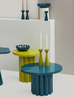 Подсвечник Laminaria, 23 см, лайм