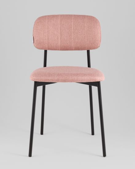 Стул Майло рогожка розовый