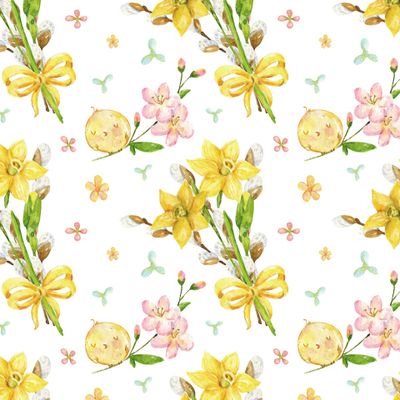 Птичка в весеннем саду