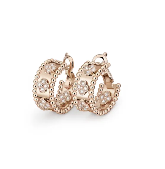 Серьги VAN CLEEF &amp; ARPELS Perlée Clover