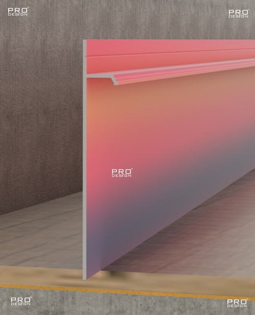 Скрытый плинтус Pro Design 323 любой цвет по RAL 2700мм