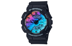 CASIO Men Liquid Crystal/Analog Dual Display Series 55mm Blue Watch GA-110SR-1ADR