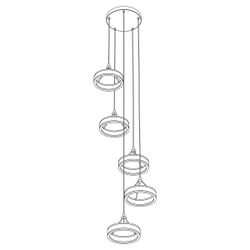 Citilux Дуэт CL719052 LED Подвесной светильник Золото