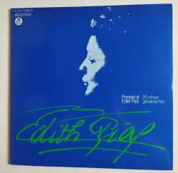 Винтажная виниловая пластинка LP Edith Piaf Portrait Of Piaf 25 Of Her Greatest Hits (Germany 1980)