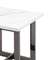 Журнальный столик Newton 61х61 см, белый мрамор, темный хром