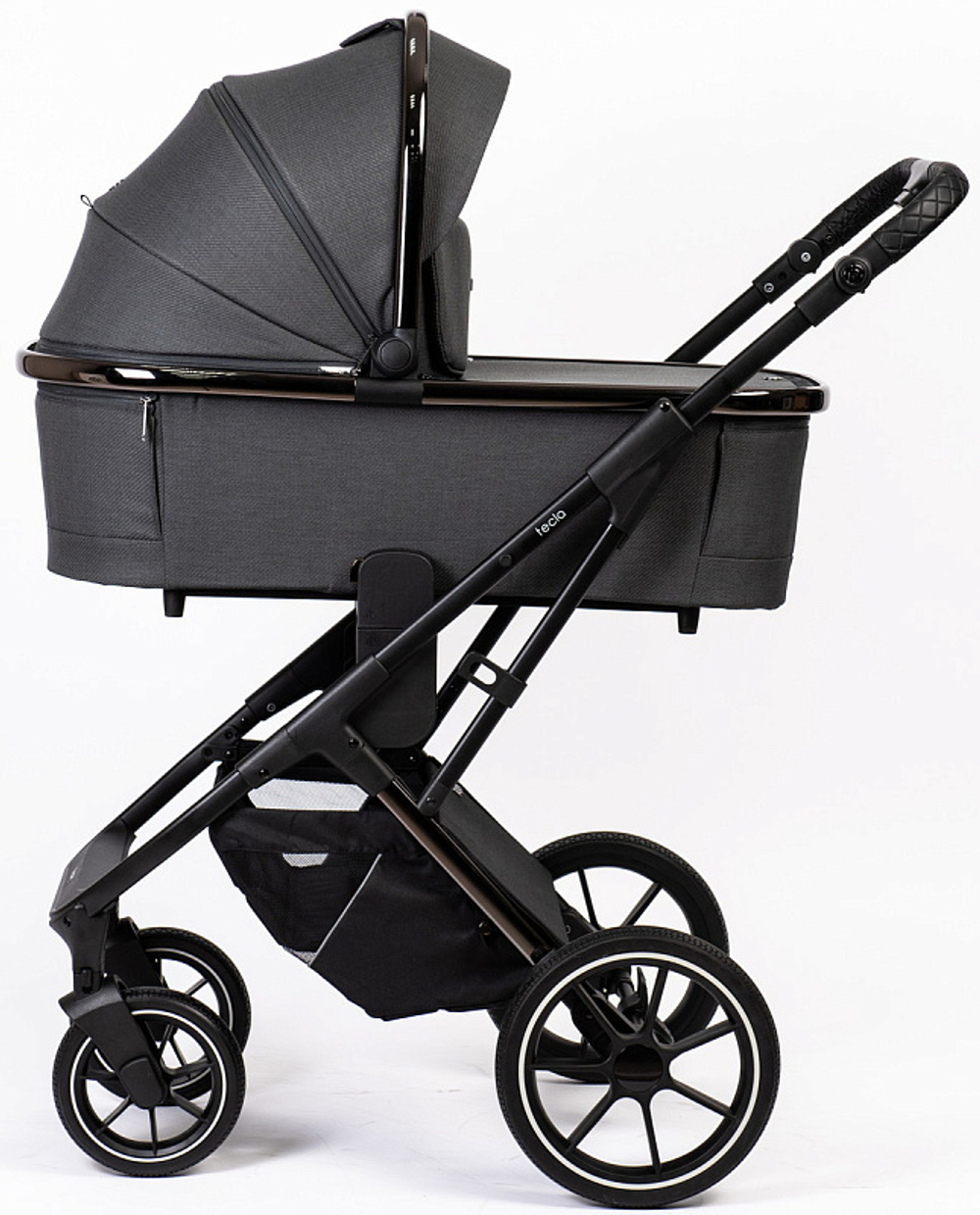 Детская коляска Peppy Tecla 3 в 1 Shadow Antrazit Chrome Edition (Графитовый)
