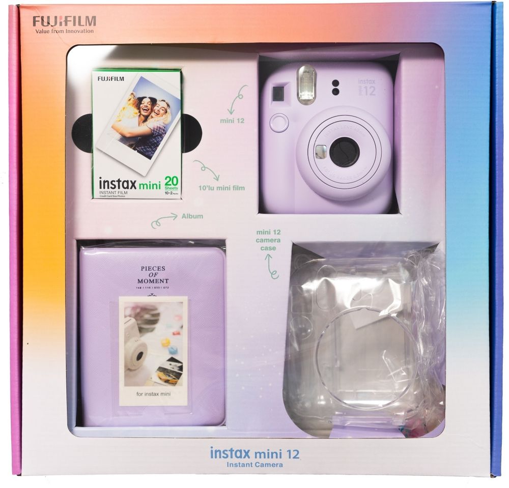 ФОТОКАМЕРА МОМЕНТАЛЬНОЙ ПЕЧАТИ FUJIFILM INSTAX MINI 12 ФИОЛЕТОВЫЙ