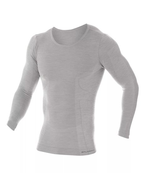 Термофутболка мужская с длинным рукавом BRUBECK Comfort Wool LS12160/11600