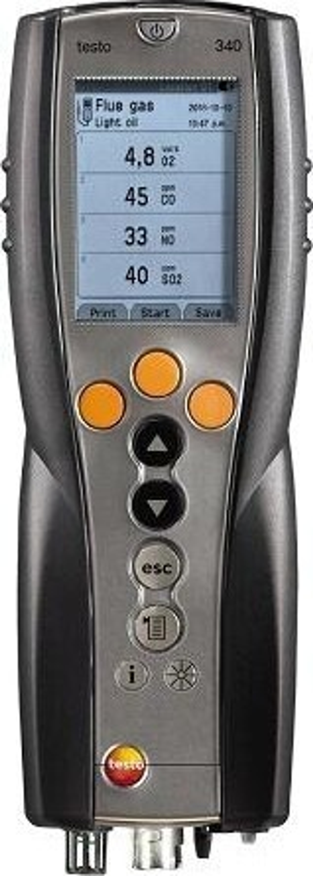 Газоанализатор Testo 340 стандартный трехсенсорный (O2+CO+NO), комплект без зонда 0563 9342