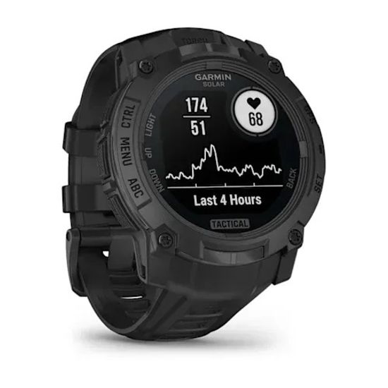 Умные часы Garmin Instinct 3 Solar Tactical 50 mm Black with black band
