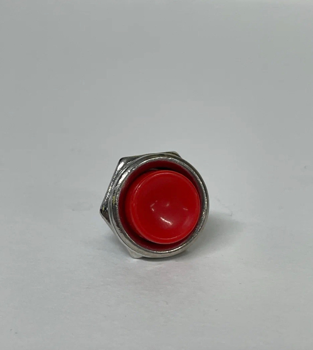 Выключатель 2-х контактный без фиксации, кнопка, 12 - 250В, 2А, TG (1 шт.)