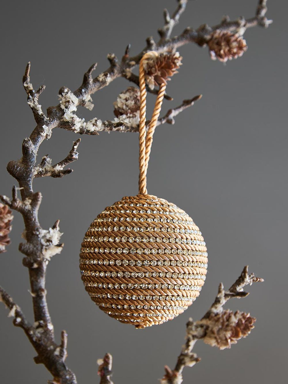 Набор елочных украшений Rustic diamonds из коллекции New Year Essential, 3 шт.