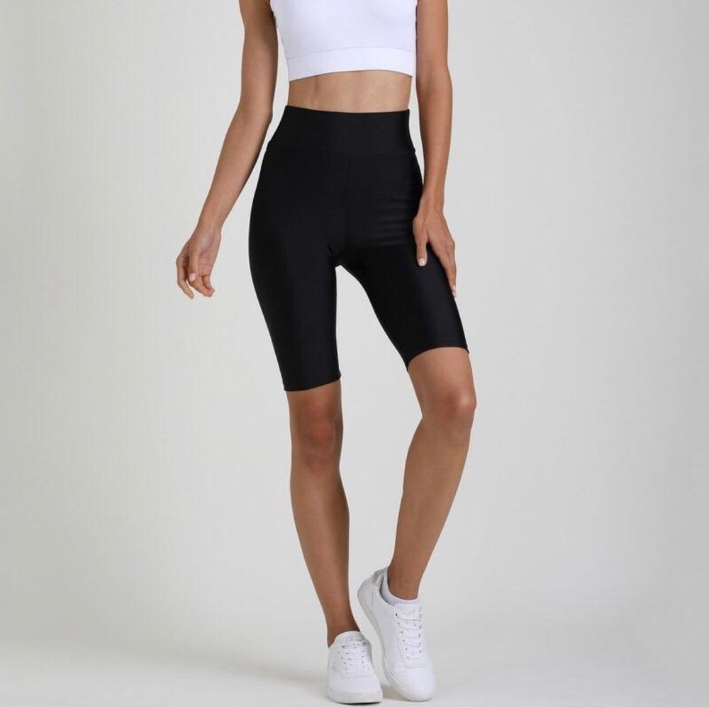 Велосипедки для девочки женские для девушки шорты спортивные для спорта на резинке эластичные черные на физкультуру физкультурные