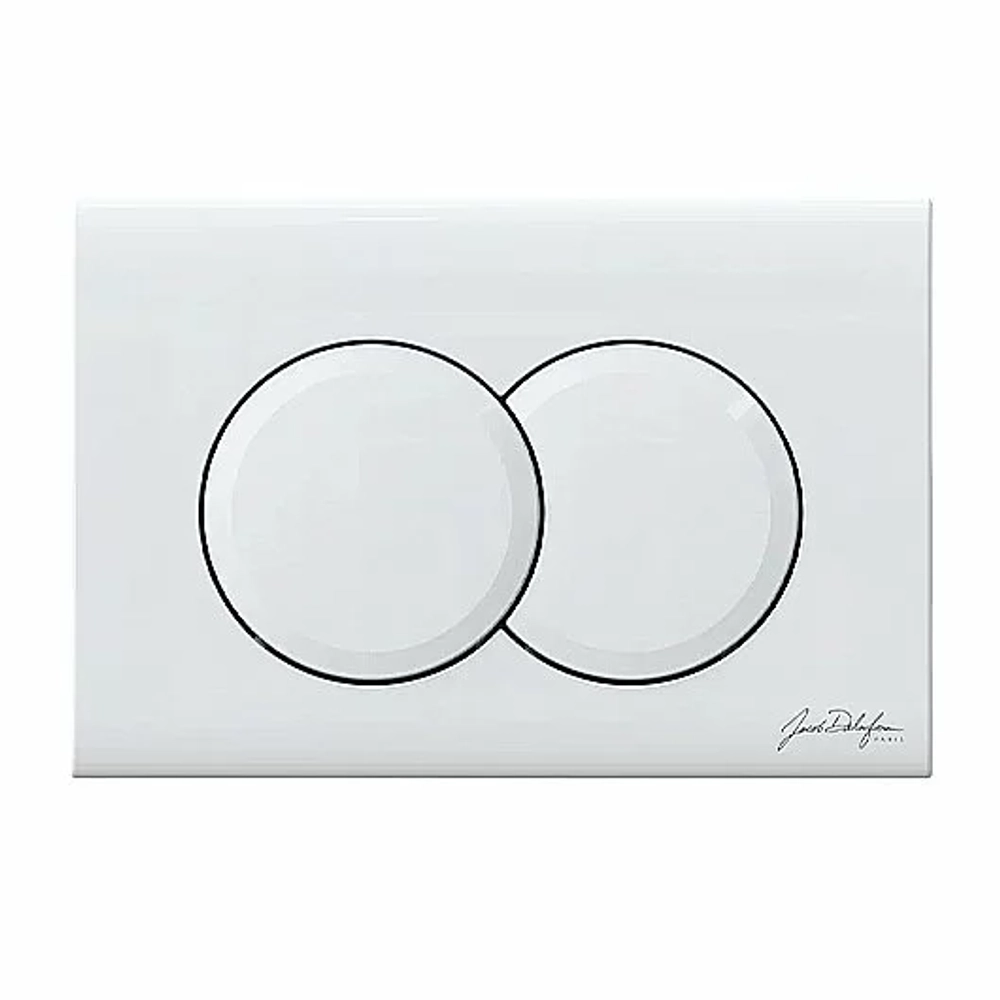 Унитаз подвесной Jacob Delafon Odeon Rive Gauche EDR103-00 безободковый, с инсталляцией, с крышкой микролифт, белый/кнопка глянцевая белая