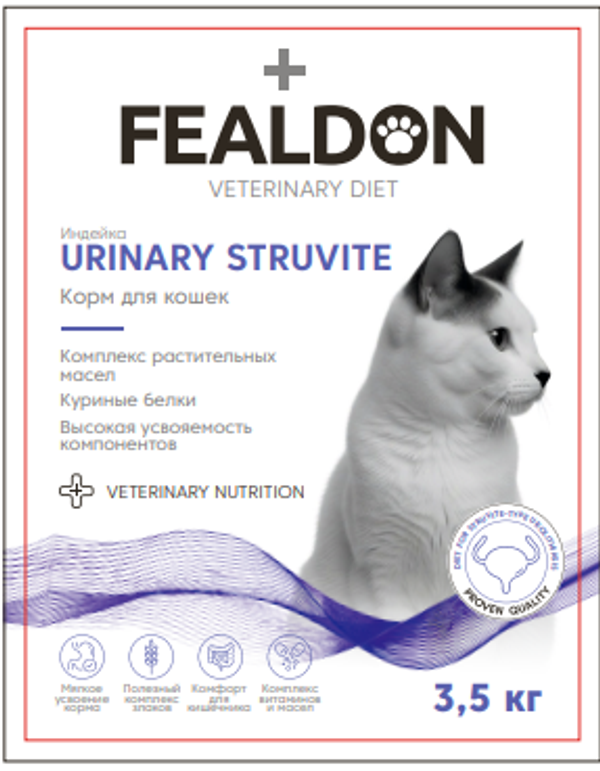 Сухой корм для кошек Fealdon URINARY STRUVITE