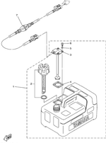 Бак топливный 12л. Yamaha