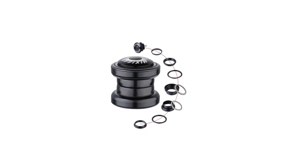 Рулевая колонка MIXIEER, 1-1/8"-1.5", безрезьбовая, EC 34 / 28.6  EC 34/30, подшипники 5/32"x20- 2шт