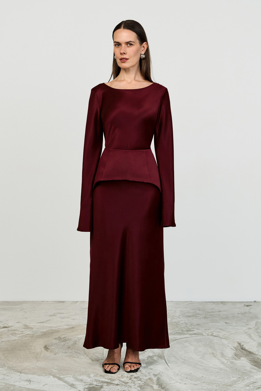 Платье макси с завязками на спине