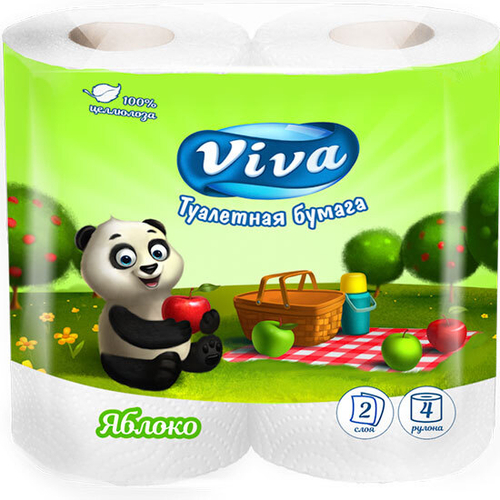 Туалетная бумага «Ароматизированная ВИВА яблоко»